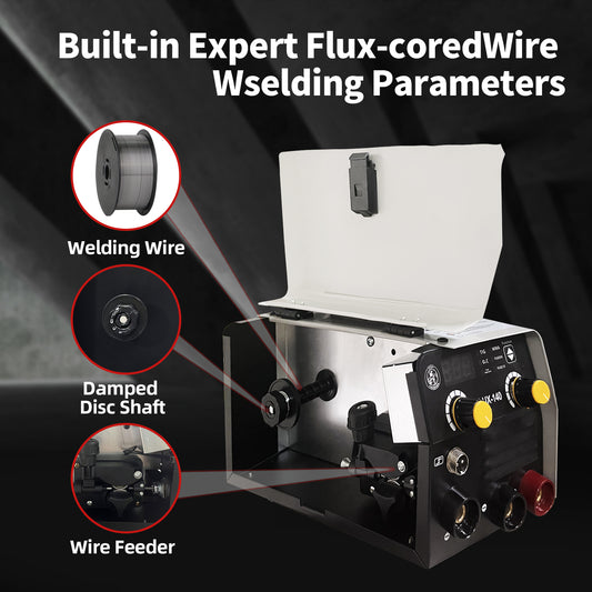 130Amp MIG Welder,110V 3-in-1 Gasless MIG Welding Machine