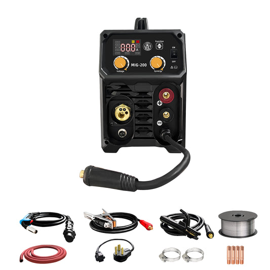 200A 4-in-1 MIG Welder 110V/220V Dual Voltage multiprocess welder