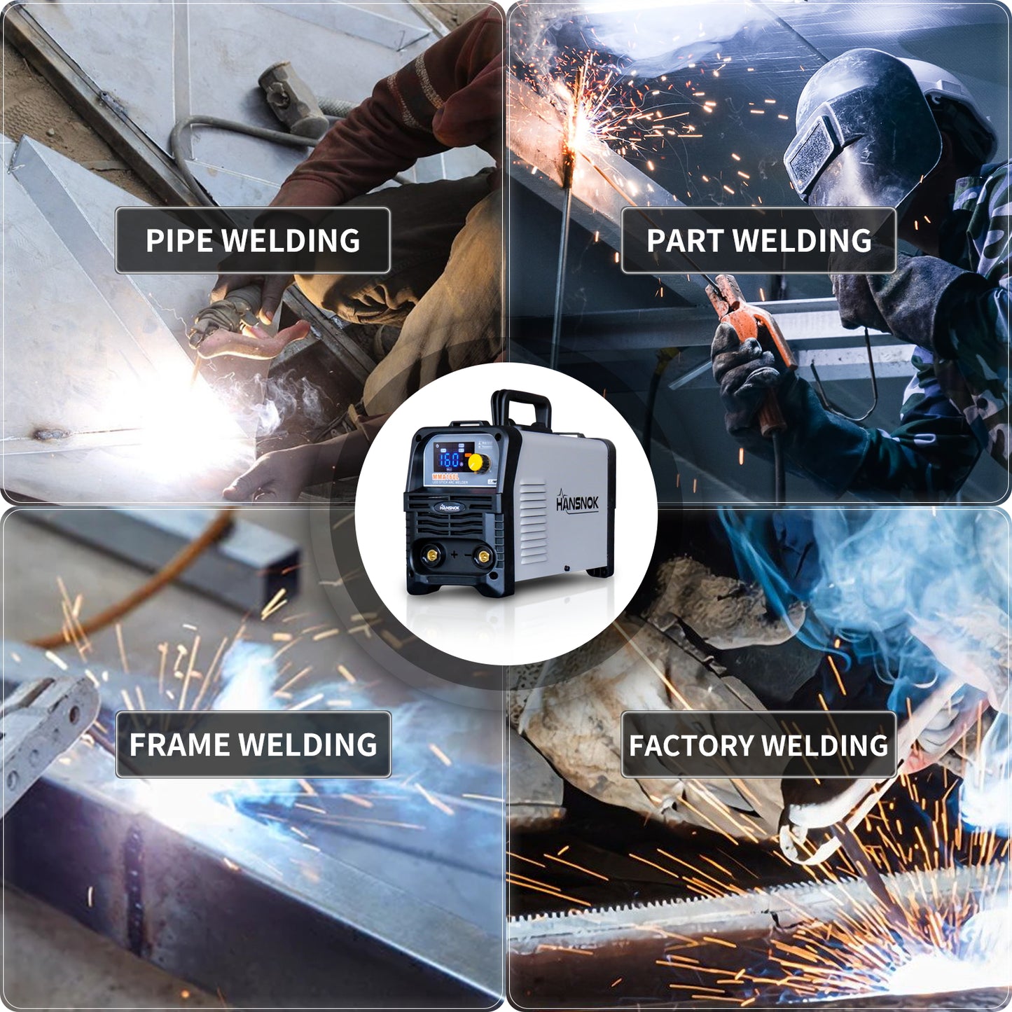 MMA-3.2 (Dual Voltage) 160a Hand Welding Welding Machine