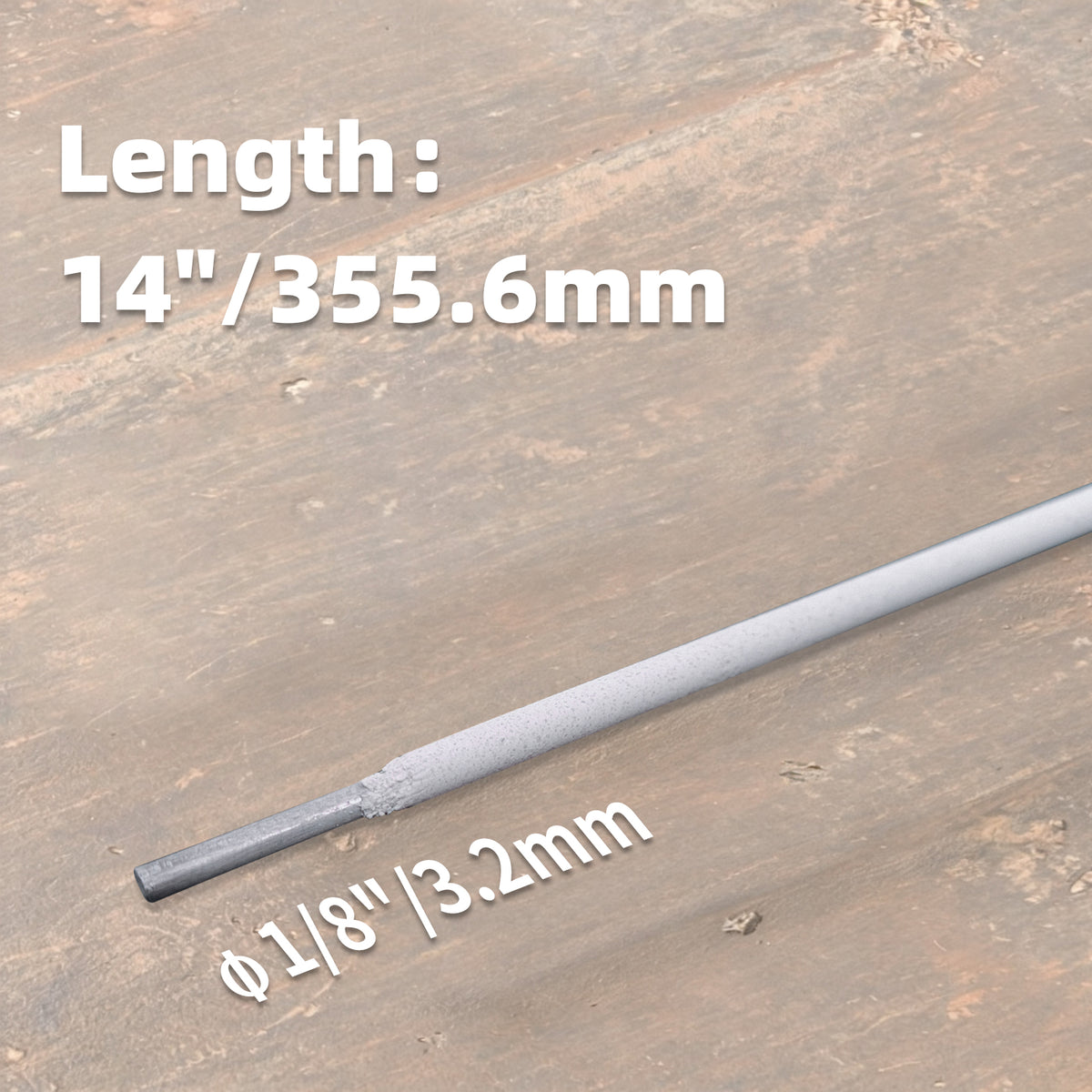 Aluminum E4043 Stick Electrode Rods 1/8", Aluminum Welding Rods 1/8" x 14" for Aluminum Repair, DIY, Professional Welding (0.33LBS)(10 PCS Rods)