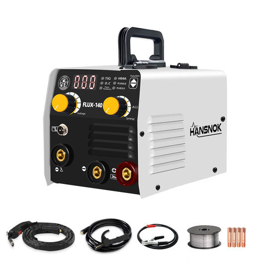 FLUX 140Amp MIG Welder,110V 3-in-1 Gasless MIG Welding Machine