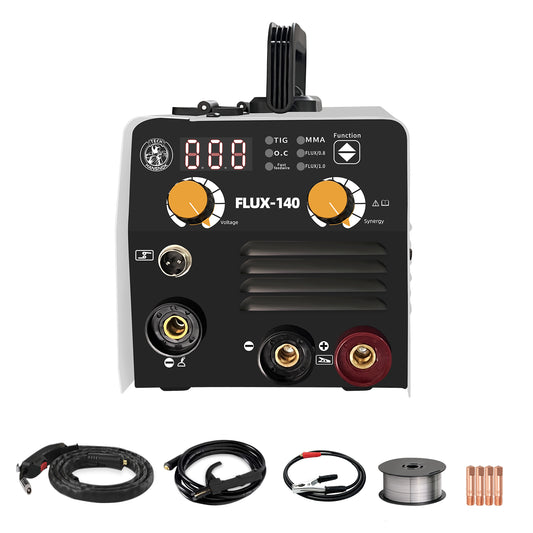 FLUX 140Amp MIG Welder,110V 3-in-1 Gasless MIG Welding Machine