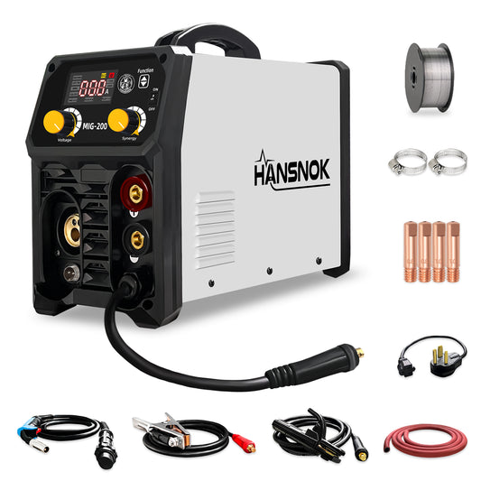200A 4-in-1 MIG Welder 110V/220V Dual Voltage multiprocess welder